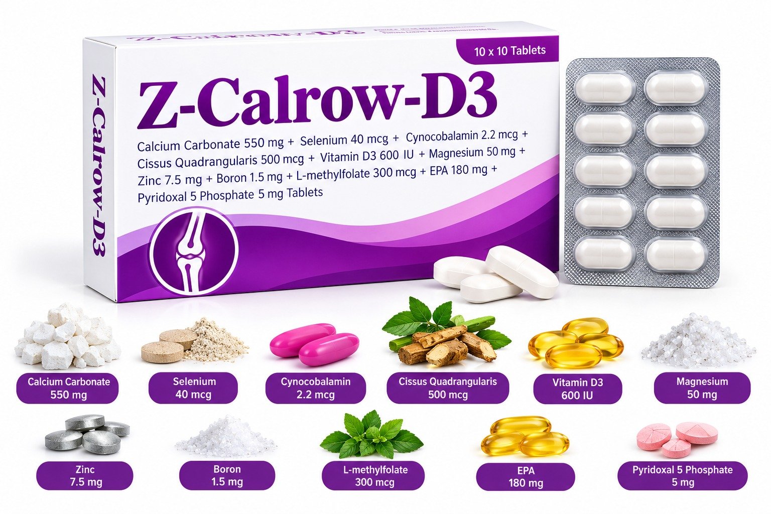 Z-Calrow-D3 product packaging